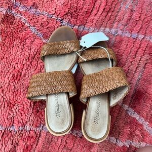 Madewell Brown Woven Heeled Sandals